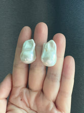 Load image into Gallery viewer, #3: Ivory Baroque Pearl Statement Earring Studs