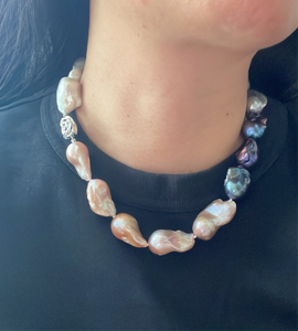 [ONE-OF-A-KIND] “Singles Party”: Multi-Color Freshwater Pearl Baroque Pearl Necklace