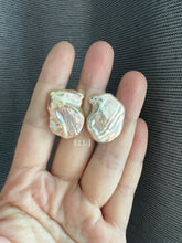 Load image into Gallery viewer, [VERY RARE] XL Keshi Pearl (Natural Gold-Peach Color) Earring Studs
