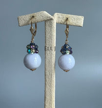 Load image into Gallery viewer, Type A Burmese Lavender Jadeite Balls, Gemstones 14KGF Earrings