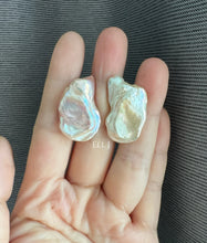 Load image into Gallery viewer, [VERY RARE] XL Keshi Pearl (Natural Pink-Peach Color) Earring Studs