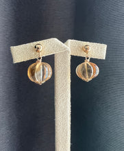Load image into Gallery viewer, Citrine Pumpkin 14kGF Earring Studs