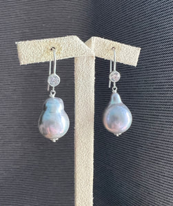 Silver Pearls Sterling Silver Earrings