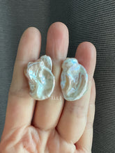 Load image into Gallery viewer, [VERY RARE] XL Keshi Pearl (Natural Pink-Peach Color) Earring Studs