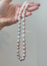 Load image into Gallery viewer, Silk: Freshwater Pink, Purple, Champagne, Ivory Pearl Necklace