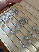 Load image into Gallery viewer, [RARE] MOONLIGHT: Silver Freshwater Keshi Pearl 925 Silver Earring Studs