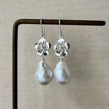 Load image into Gallery viewer, Ivory Drop Pearls, Sakura 925 silver Earrings