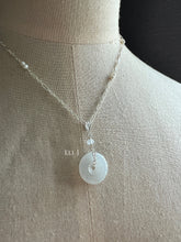Load image into Gallery viewer, White Type A Jadeite Donut, Opal, Pearls 925 Silver Necklace