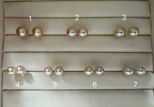 Load image into Gallery viewer, [18K SOLID GOLD] Golden South Sea &amp; Golden Akoya Pearl Earring Studs