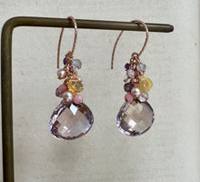 Load image into Gallery viewer, Ametrine, Opal, Gemstones 14kGF Earrings