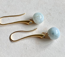 Load image into Gallery viewer, Modern Long Jade Dangle Earrings