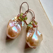 Load image into Gallery viewer, Peach Caramel- AAA Peach Baroque Pearls 14k Rose Gold Filled