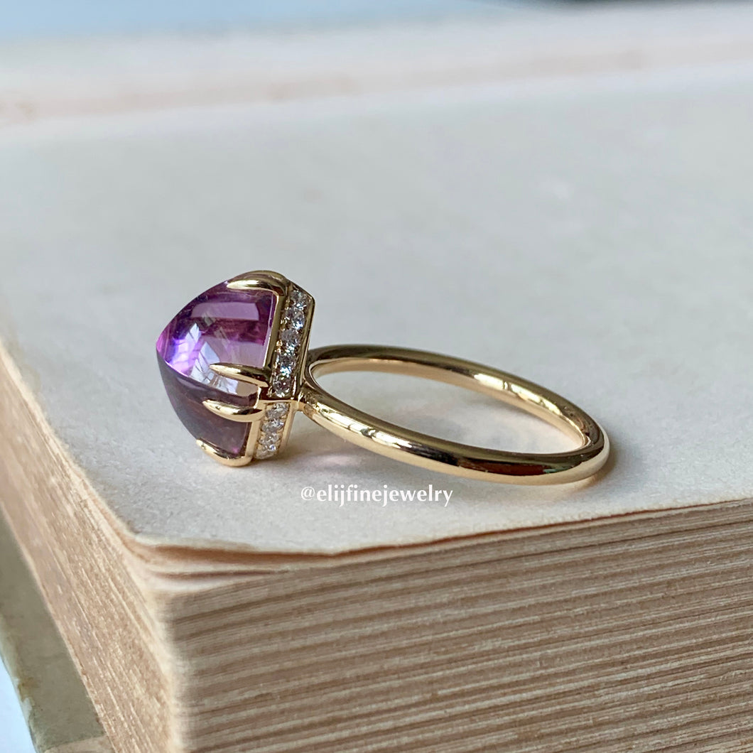 Ametrine Sugarloaf 18k Ring