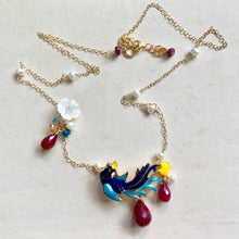 Load image into Gallery viewer, Phoenix Rising- Ruby 14k Gold Filled Necklace