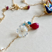 Load image into Gallery viewer, Phoenix Rising- Ruby 14k Gold Filled Necklace