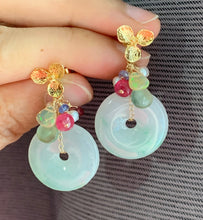 Load image into Gallery viewer, Type A Jade, Opal &amp; Gemstones Earrings