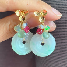 Load image into Gallery viewer, Type A Jade, Opal &amp; Gemstones Earrings