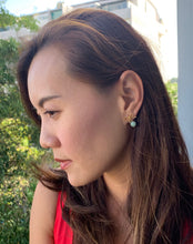 Load image into Gallery viewer, Ribbons &amp; Jade Earrings