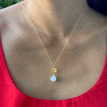 Load image into Gallery viewer, Daisies &amp; Jade 14k Gold Filled Necklace
