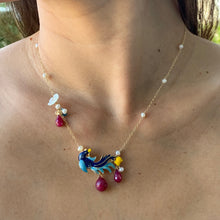 Load image into Gallery viewer, Phoenix Rising- Ruby 14k Gold Filled Necklace