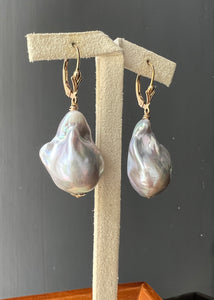 Silver Baroque Pearls 14kGF Earrings