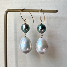 Load image into Gallery viewer, AAA Tahitian Pearls, White Baroque Pearls 14kGF