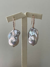 Load image into Gallery viewer, Rainbow Silver Baroque Pearls 14kRGF Earrings
