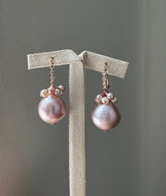 Load image into Gallery viewer, Large Pink Edison Pearls 14kRGF Earrings