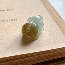 Load image into Gallery viewer, Jade Pendants: Green-Yellow Jade Piggie, Apple Green Mouse