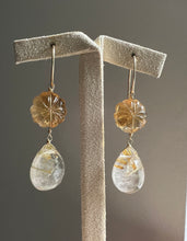 Load image into Gallery viewer, Golden Rutile, Citrine Pumpkin, 14kGF Earrings