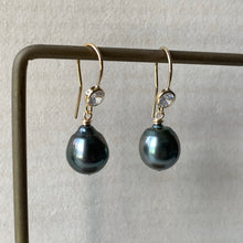 Load image into Gallery viewer, AAA Dark Tahitian Pearls on 14kGF Hooks