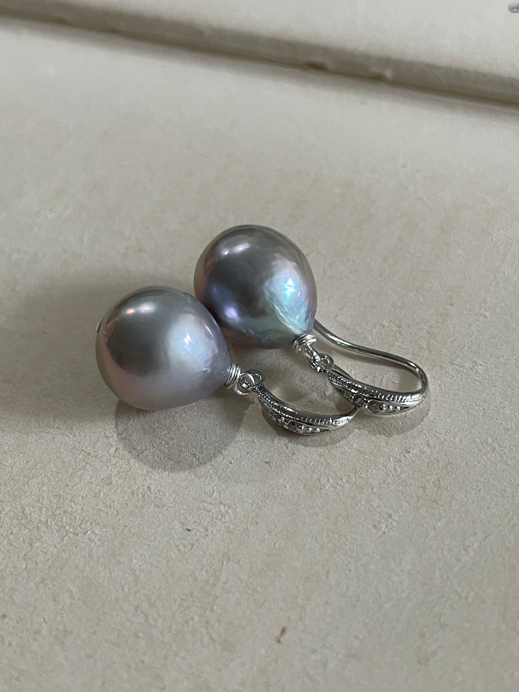 Silver Pearls in Gold & Silver