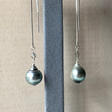 Load image into Gallery viewer, AA Silver Tahitian Pearls Labradorite 925 Threaders