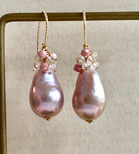 Pink Edison Pearls & Pink Gems