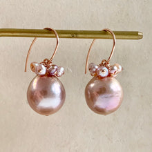 Load image into Gallery viewer, Pink Pearls on 14k Rose Gold Filled
