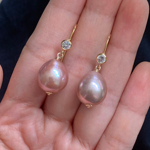 Perfect Pink Edison Pearls 14k GF