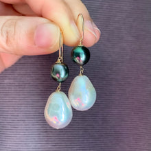 Load image into Gallery viewer, AAA Tahitian Pearls, White Baroque Pearls 14kGF