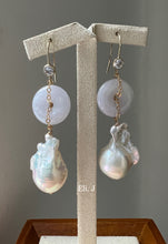 Load image into Gallery viewer, Lavender Jade &amp; Baroque Pearls 14kGF Earrings