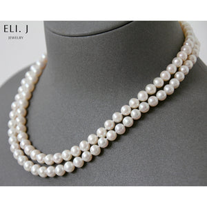 [Only One] Modern Ivory Long Pearl Necklace