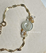 Load image into Gallery viewer, Petite Icy Jade &amp; Citrine Gems Bracelet