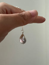 Load image into Gallery viewer, Silver-White Baroque Pearl on 925 Silver Necklace