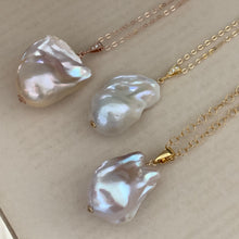 Load image into Gallery viewer, Big Baroque Pearl Necklaces: Cream &amp; Peach