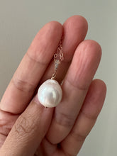 Load image into Gallery viewer, Perfect Ivory-Pink Pearl 14kRGF Necklace