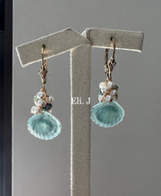 Load image into Gallery viewer, Exclusive Jade Shells, Pearls &amp; Gems 14kGF Earrings