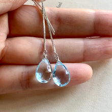 Load image into Gallery viewer, Sky Blue Topaz on 925 Silver Threaders