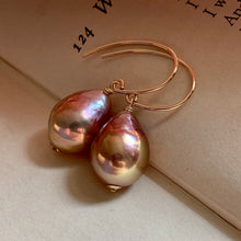 Load image into Gallery viewer, Rainbow Peach- Gold Lustre Edison Pearls on 14k Gold Filled