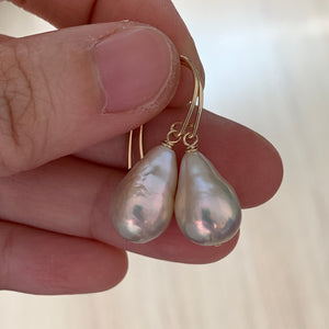 White Drop Edison Pearls on 14k Gold Filled