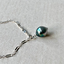 Load image into Gallery viewer, Silver-Peacock AA Tahitian Pearl 925 Silver Bracelet