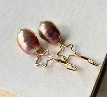 Load image into Gallery viewer, Stars AAA Rainbow Edison Pearls 14kGF
