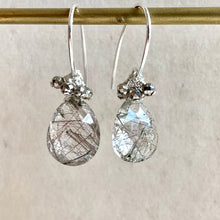 Load image into Gallery viewer, Rutile &amp; Pyrite 925 Sterling Silver Earrings